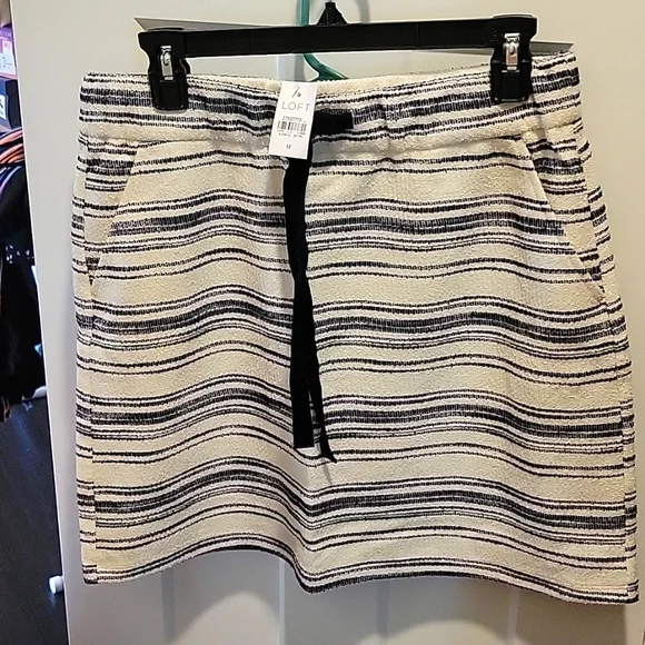 Loft Black/White Skirt - Picture 1 of 2